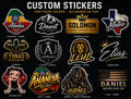 CUSTOM LOCKER or ID STICKERS — MADE JUST FOR YOU! 🔥